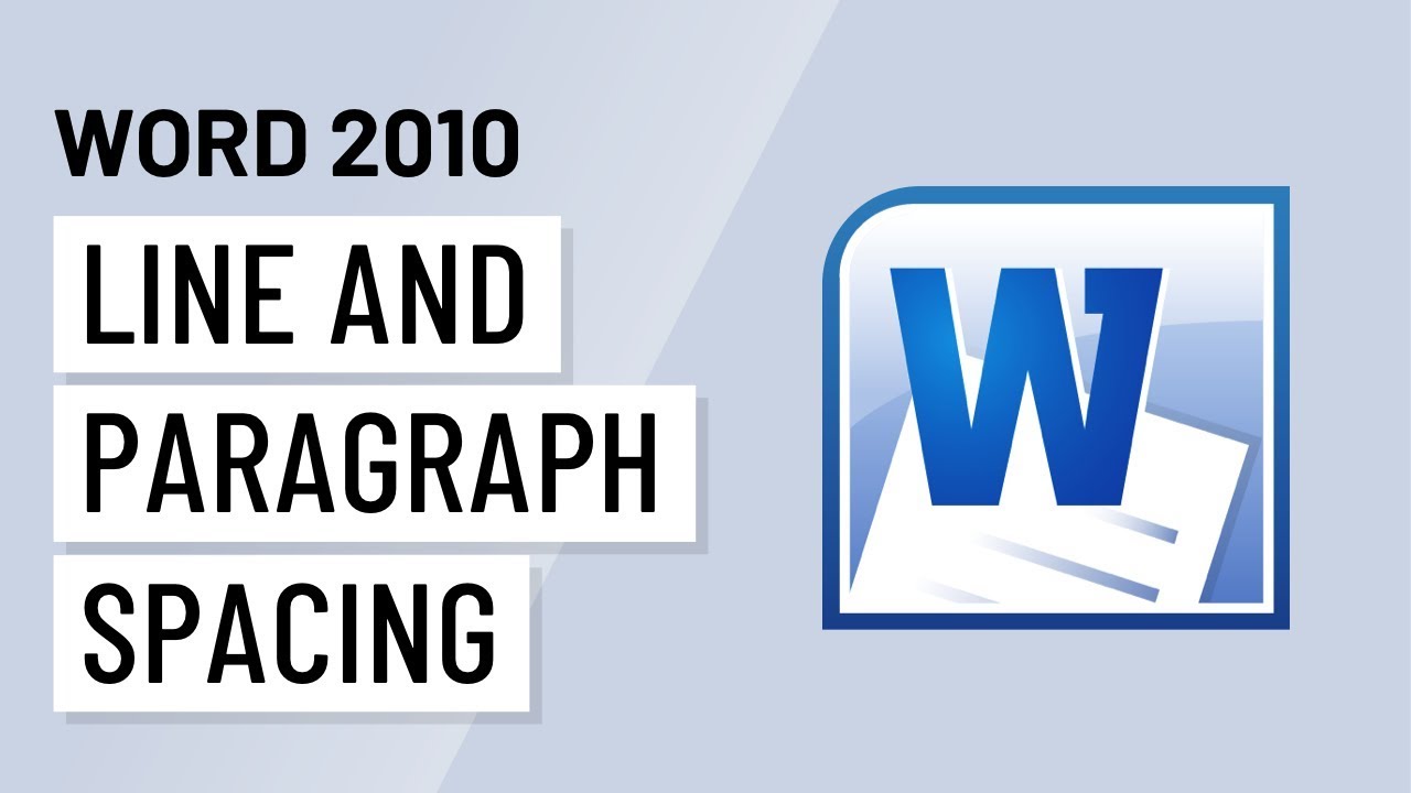 Word 2010: Line and Paragraph Spacing - YouTube