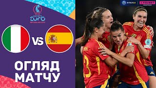 Італія – Іспанія. Жіночий чемпіонат Європи 2025 / Огляд матчу