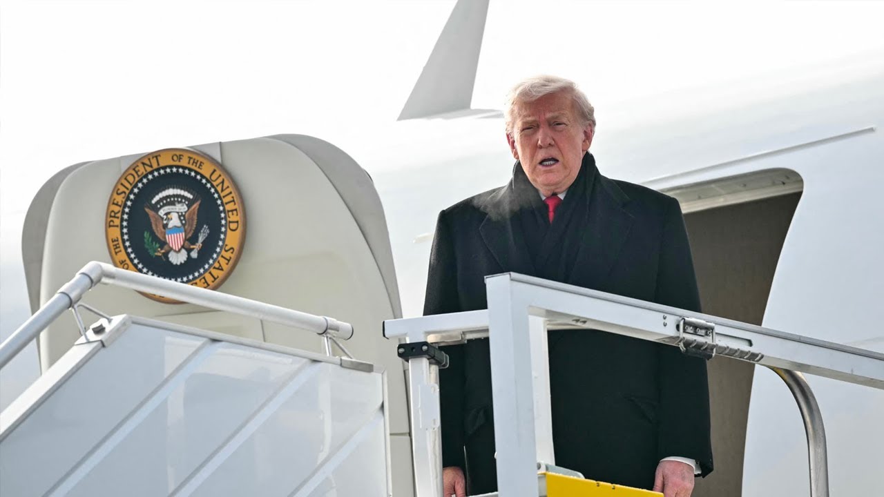 Davos : Donald Trump a atterri à Zurich et doit prendre la parole dans l'après-midi