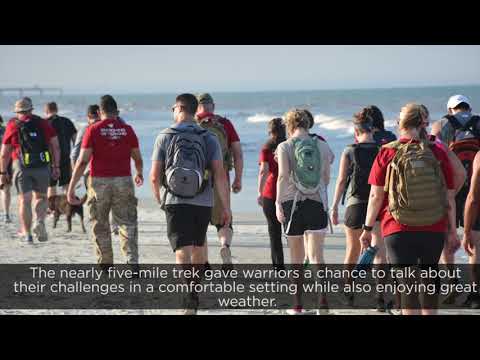 Wounded Warrior Project partnered with Team RWB and GORUCK to take veterans on a hike along Jacksonville Beach recently. The gathering connected warriors with one another while also providing a physical fitness outlet. Wounded Warrior Project partnered with Team RWB and GORUCK to take veterans on a hike along Jacksonville Beach recently. The gathering connected warriors with one another while also providing a physical fitness outlet.