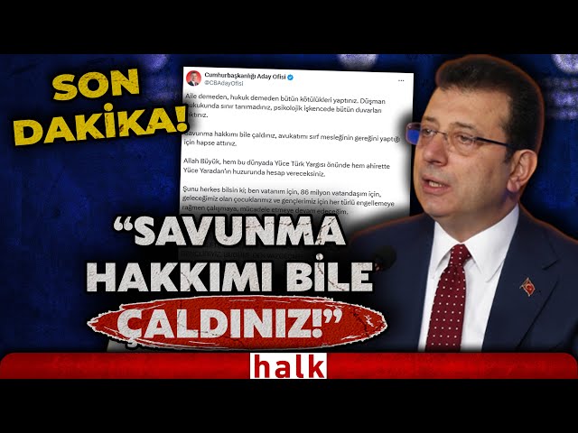 SON DAKİKA! İmamoğlu'ndan avukatı Mehmet Pehlivan'ın tutuklanmasına zehir zemberek sözler!