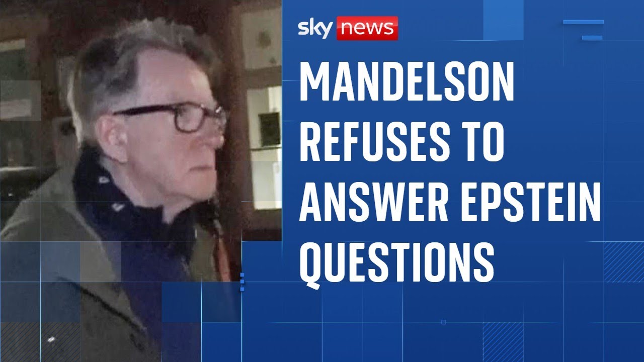 Sky News challenges Mandelson over Jeffrey Epstein links