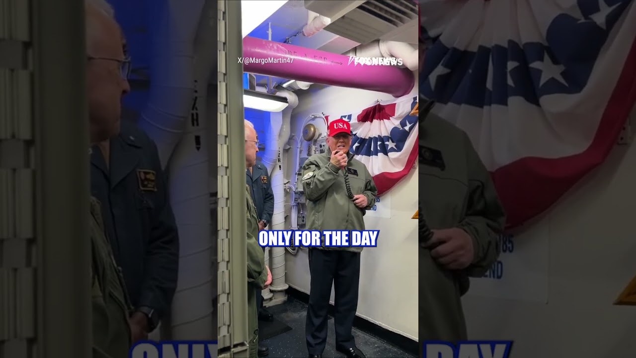 WATCH: Trump sends important message aboard 'Navy One' #shorts #foxnews #news #trump