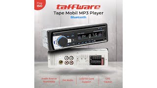 Pratinjau video produk Taffware Tape Audio Mobil MP3 Player Bluetooth Wireless Receiver - MP3-S211L