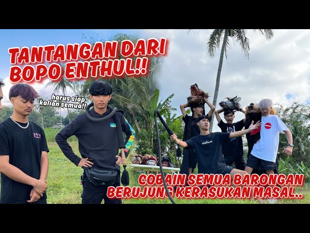 ENTUL MENANTANG ANAK KUSUMAWARA UNTUK COBAIN SEMUA BARONGAN YANG ADA DI SANGGAR !! Apakah Mampu.