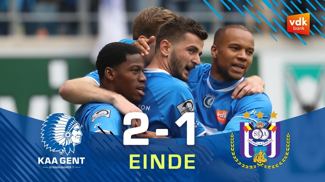  KAA GENT - Anderlecht (PO1): 2-1