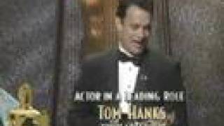 Tom Hanks winning the Oscar® for Actor in a Leading role for his performance in "Philadelphia." - 66th Annual Academy Awards®.
