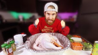 I Made ENTIRE Thanksgiving Dinner Using TINY HANDS!