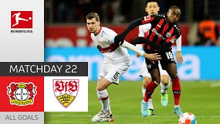 Leverkusen Stay on Track! | Leverkusen — Stuttgart 4-2 | All Goals | Matchday 22 – Bundesliga 21/22