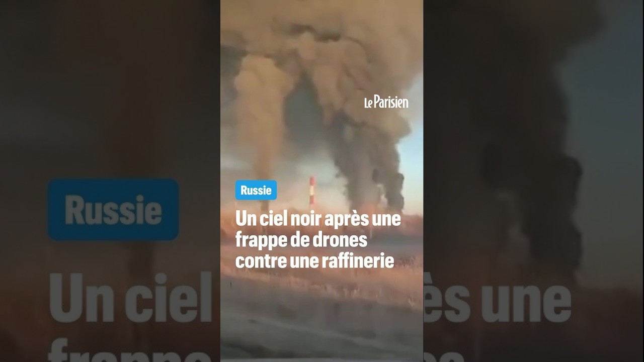Russie : un ciel noir de fumée après une frappe contre une raffinerie