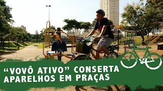 Bikers Rio Pardo | Vídeos | De bicicleta, "Vovô Ativo" conserta aparelhos em praças de São Paulo