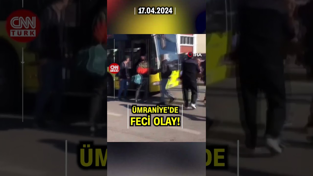 Ümraniye'de Levye Olayı! Otobüs Şoförüne Levyeyle Saldırdı #Shorts