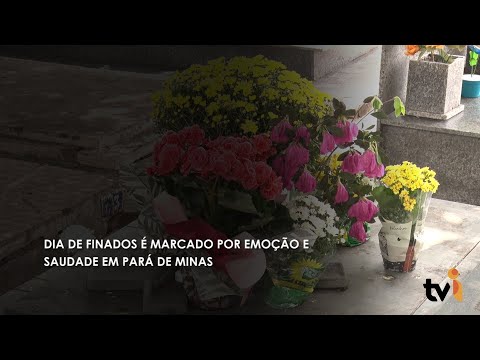 Vídeo: Dia de Finados é marcado por emoção e saudade em Pará de Minas