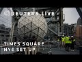 LIVE: New Years numerals for 2024 set up at Times Square in New York