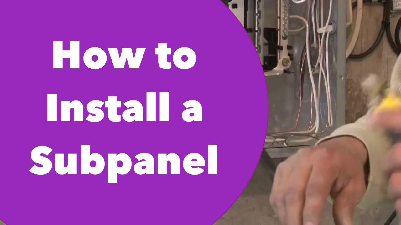 How to Install a Subpanel - YouTube household fuse box diagram 