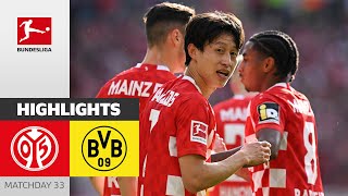 BIG POINTS! Mainz Overtakes Union | 1. FSV Mainz 05-Borussia Dortmund 3-0 | Highlights | MD 33 – BL