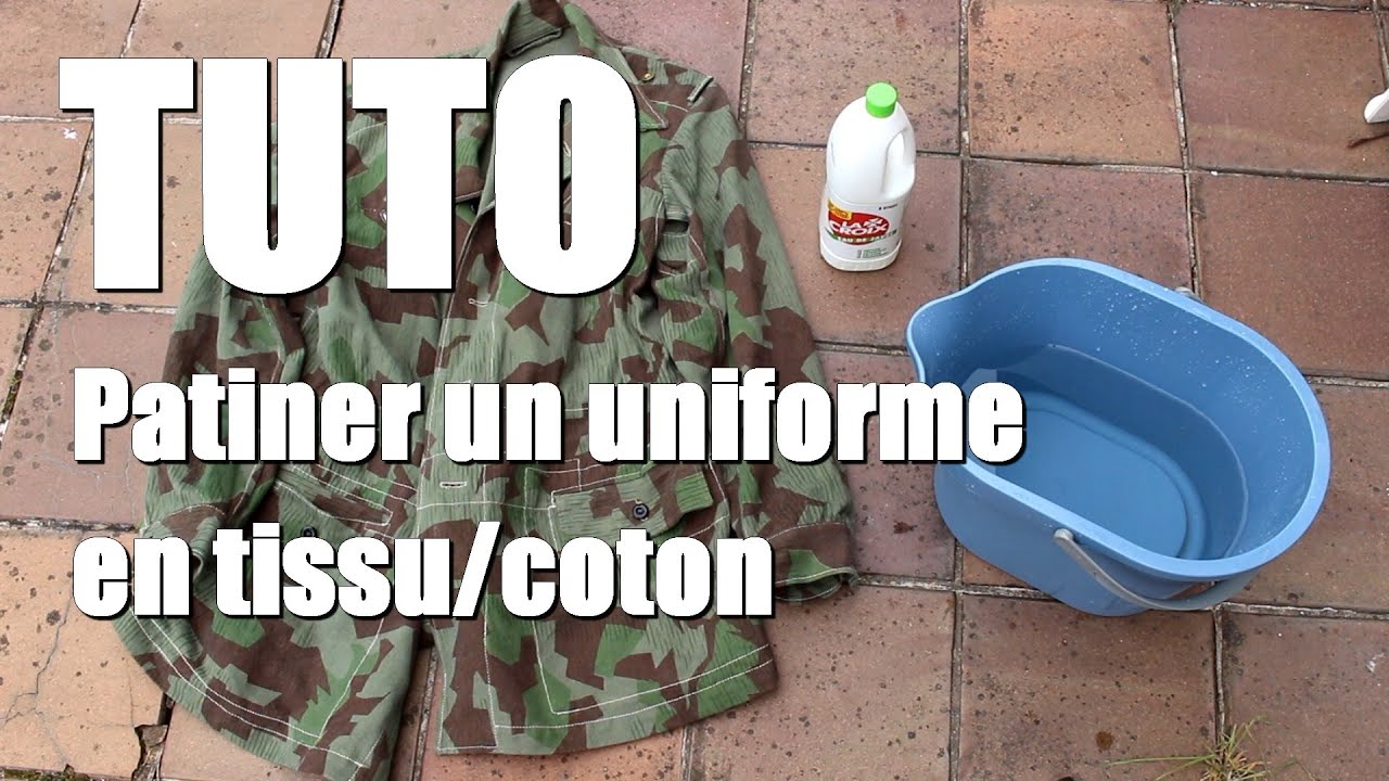 TUTO - Patiner un uniforme en coton/tissu