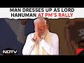 PM Modi Rally | Man Dressed As Lord Hanuman Grabs PM Modis Attention At Maharashtra Rally