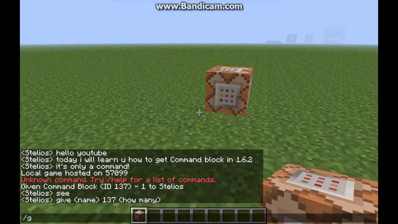 Minecraft How To Get Command Block In 1 6 2 no Mods YouTube