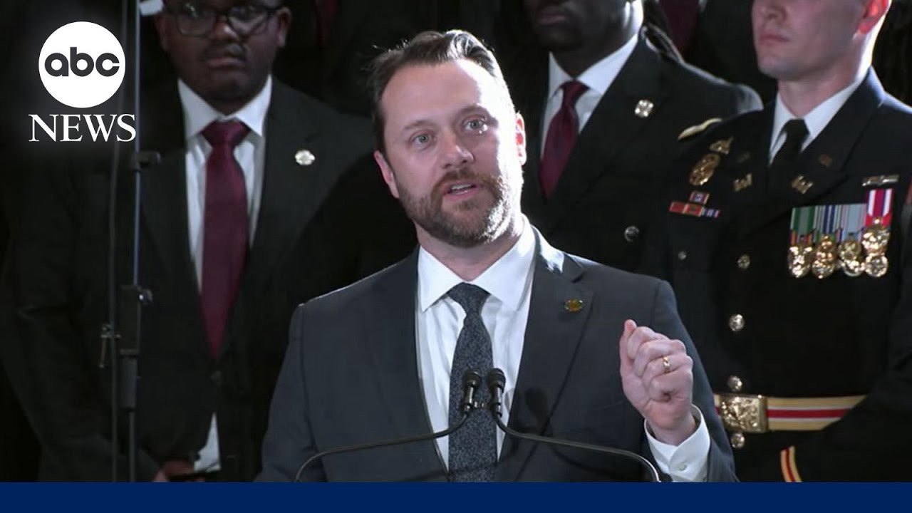 Jason Carter speaks at state funeral of former President Jimmy Carter