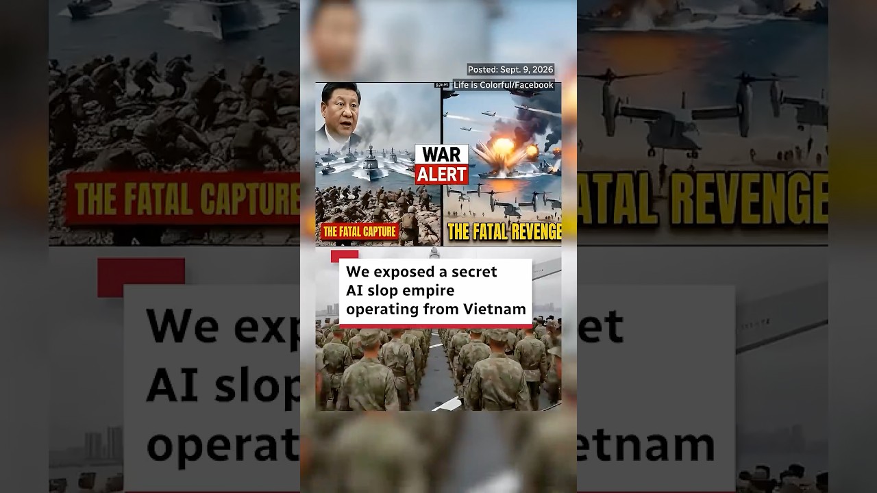 We exposed a secret AI slop empire operating from Vietnam