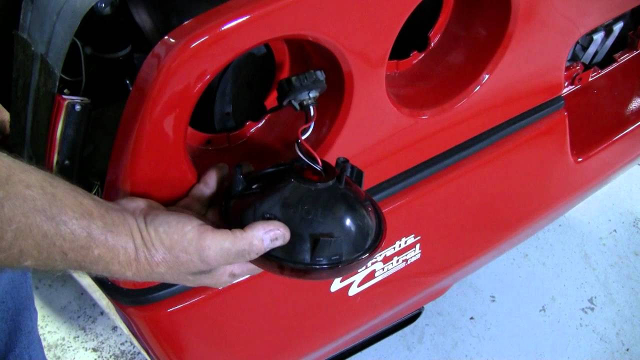 C4 Corvette Cutaway Tail light replace - YouTube brake light switch wiring harness 