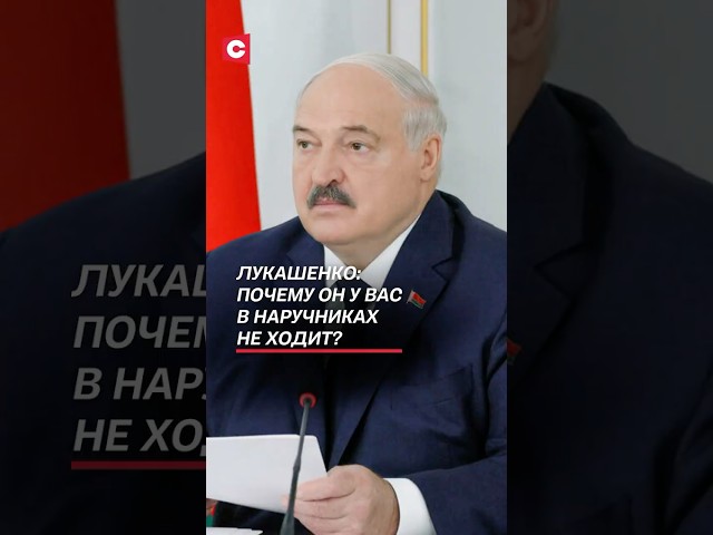 Лукашенко: Почему он у вас в наручниках не ходит? #лукашенко #батька #беларусь #новости #политика