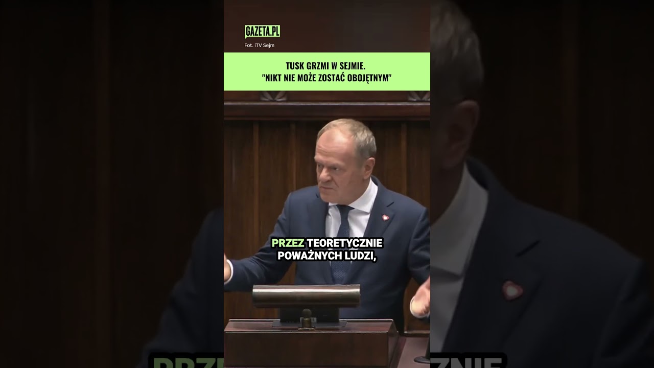 Tusk o "czystej polskości". "To się składa w coraz bardziej niepokojącą całość" #shorts