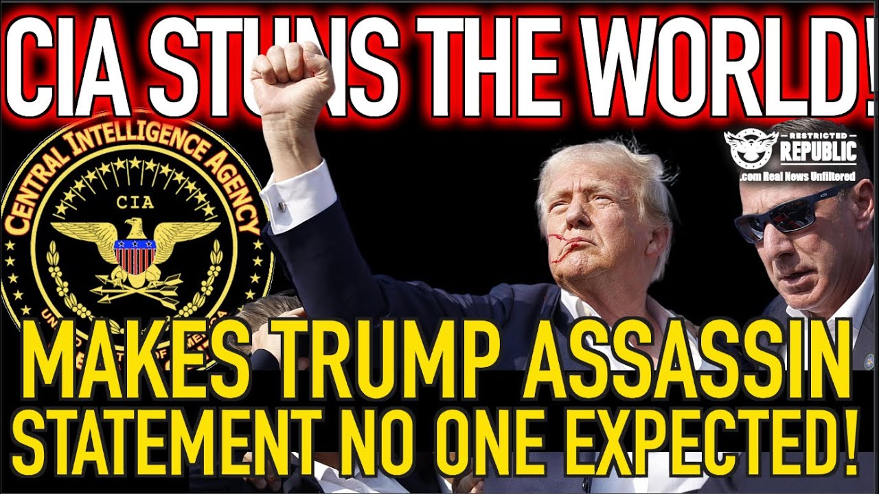 CIA Stuns The World! Makes Trump Assassin Statement No One Expected!