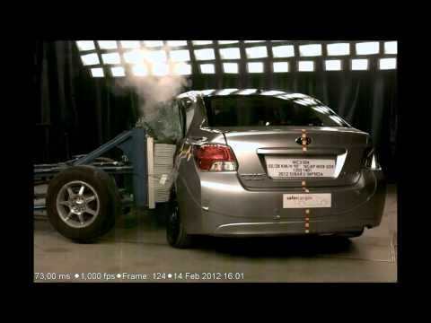 Видео краш-теста Subaru Impreza с 2007 года