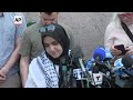 Pro-Palestinian protesters defy Columbia Universitys deadline to disband camp or face suspension  - 00:59 min - News - Video