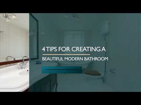 4 Tips For Creating a Beautiful Modern Bathroom