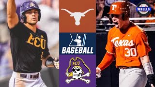 #9 Texas vs #8 East Carolina | Winner To College World Series | 2022 College Baseball Highlights