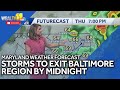 Maryland weather forecast: Storms taper off before midnight