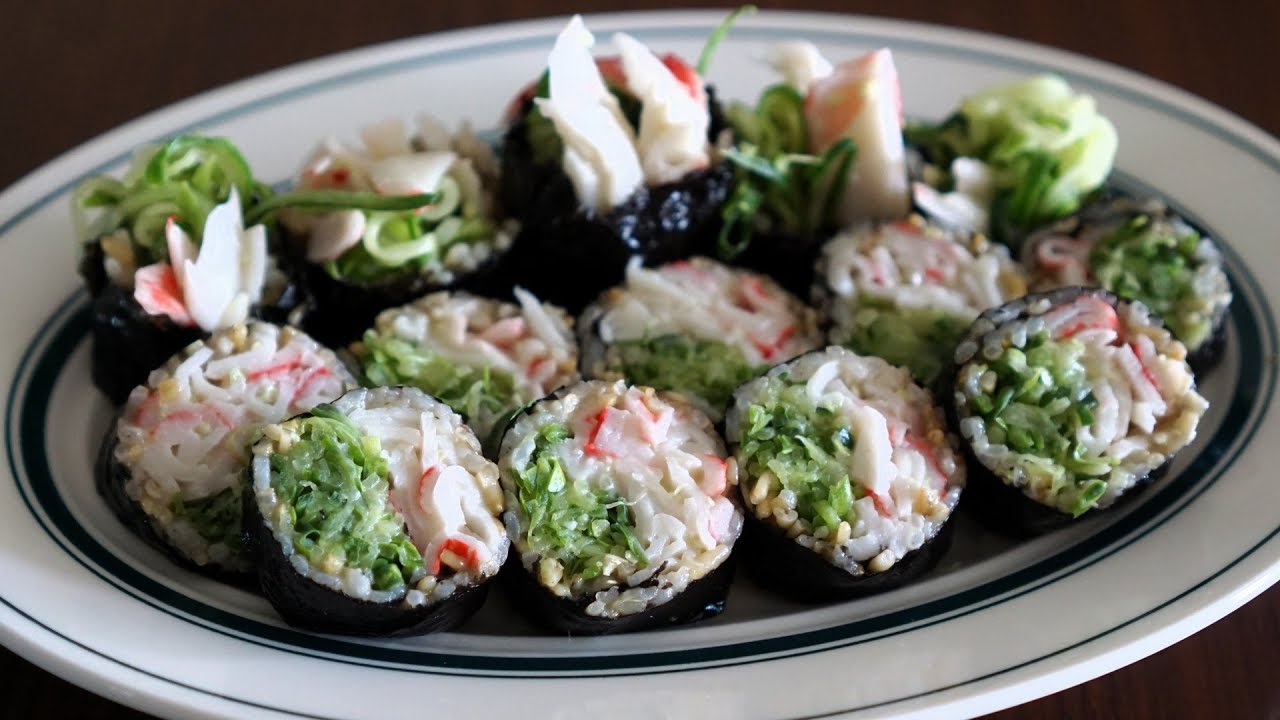 김밥에 딱 2가지 재료만 넣으세요! 살 쏙 빠지는 오독오독 맛있는 오이 크래미김밥 만들기