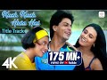 Kuch Kuch Hota Hai Title Track  4K Video  Shah Rukh Khan Kajol Rani Alka Yagnik Udit Narayan