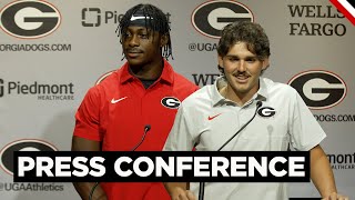 Georgia Football: Players Colbie Young and Peyton Woodring Pre-Tennessee  Press Conference