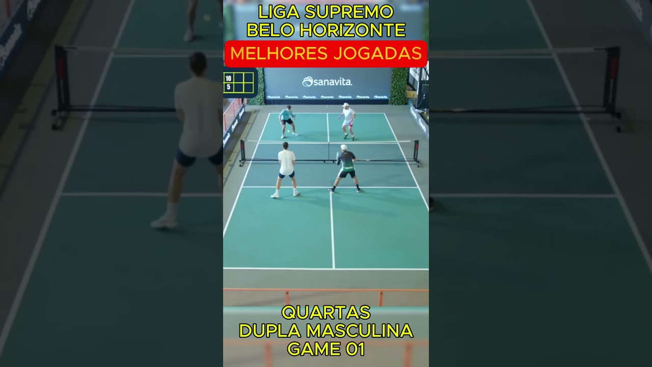 QUARTAS DE FINAL DUPLA MASCULINA ETAPA LIGA SUPREMO DE PICKLEBALL BELO HORIZONTE (GAME 01)