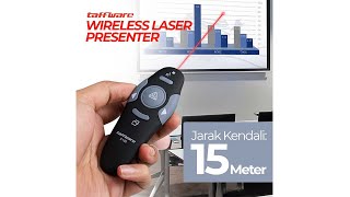 Pratinjau video produk Taffware RF Wireless Laser Presenter Model - K100