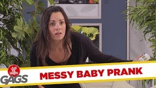 [ Funny ] Messy Spaghetti Baby Prank - Throwback Thursday - Just For Laugh