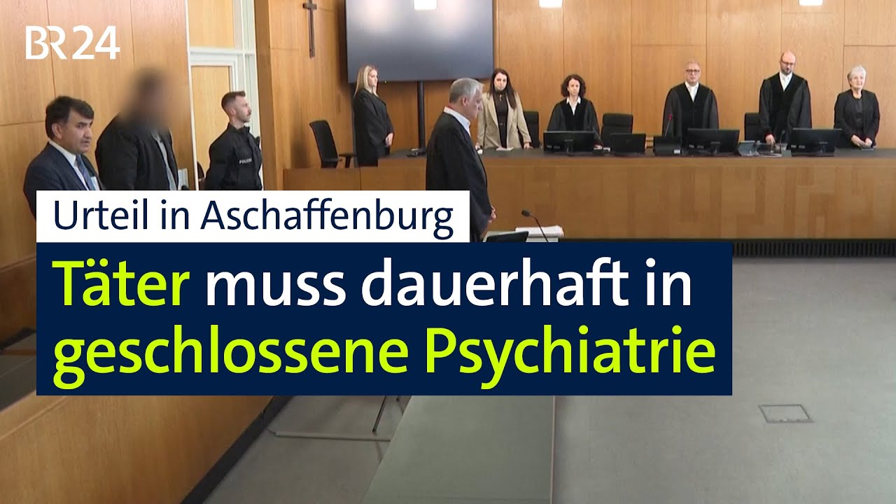 Aschaffenburg: Messerangreifer dauerhaft in Psychiatrie | BR24