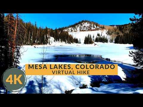 Grand Mesa Lakes in Colorado Winter Hiking Trail ...