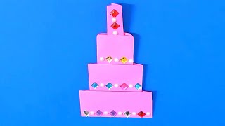יצירה אוריגמי עוגה