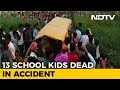 13 kids killed as train hits school bus in UP
