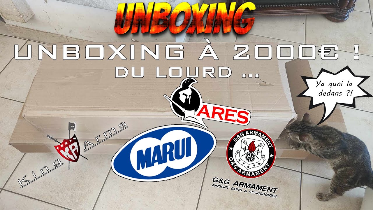 UNBOXING AIRSOFT ! - UNBOXING À 2000€ ! (De très belles répliques !) 🙌 (Airsoft Entrepot) [FR]
