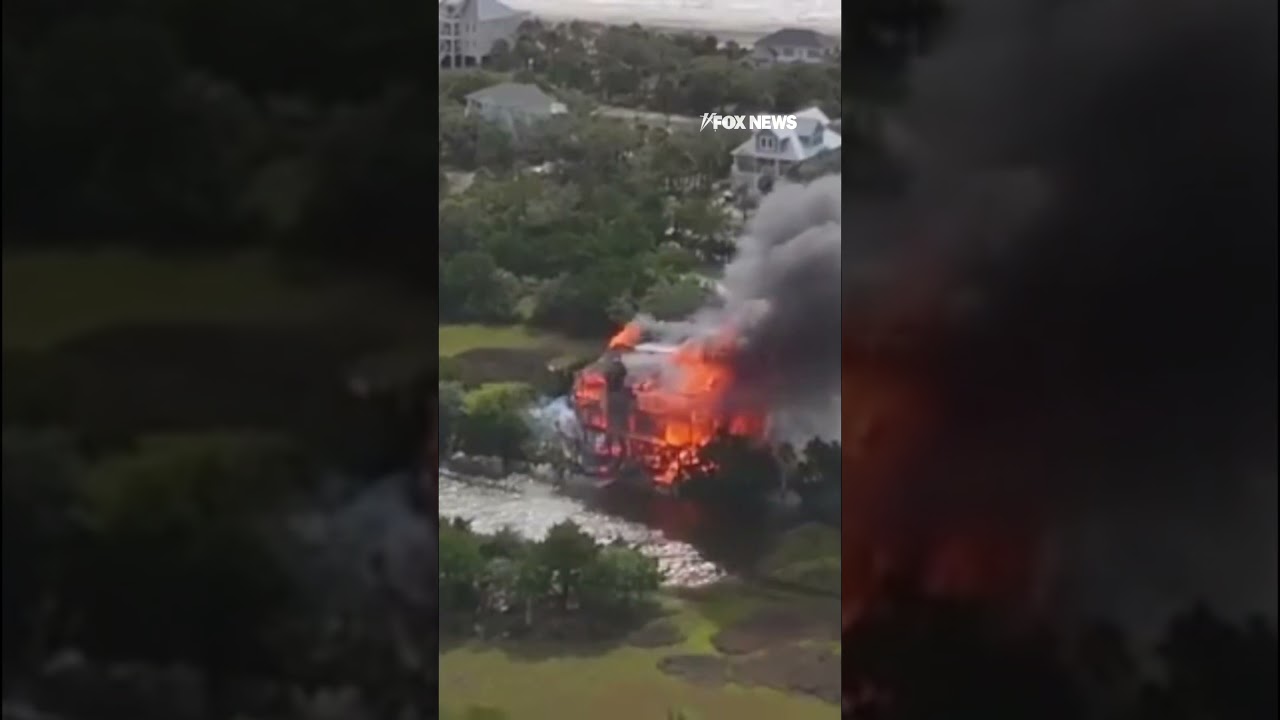 UP IN FLAMES: Investigation underway after home of SC judge burned to the ground #shorts #usa #new
