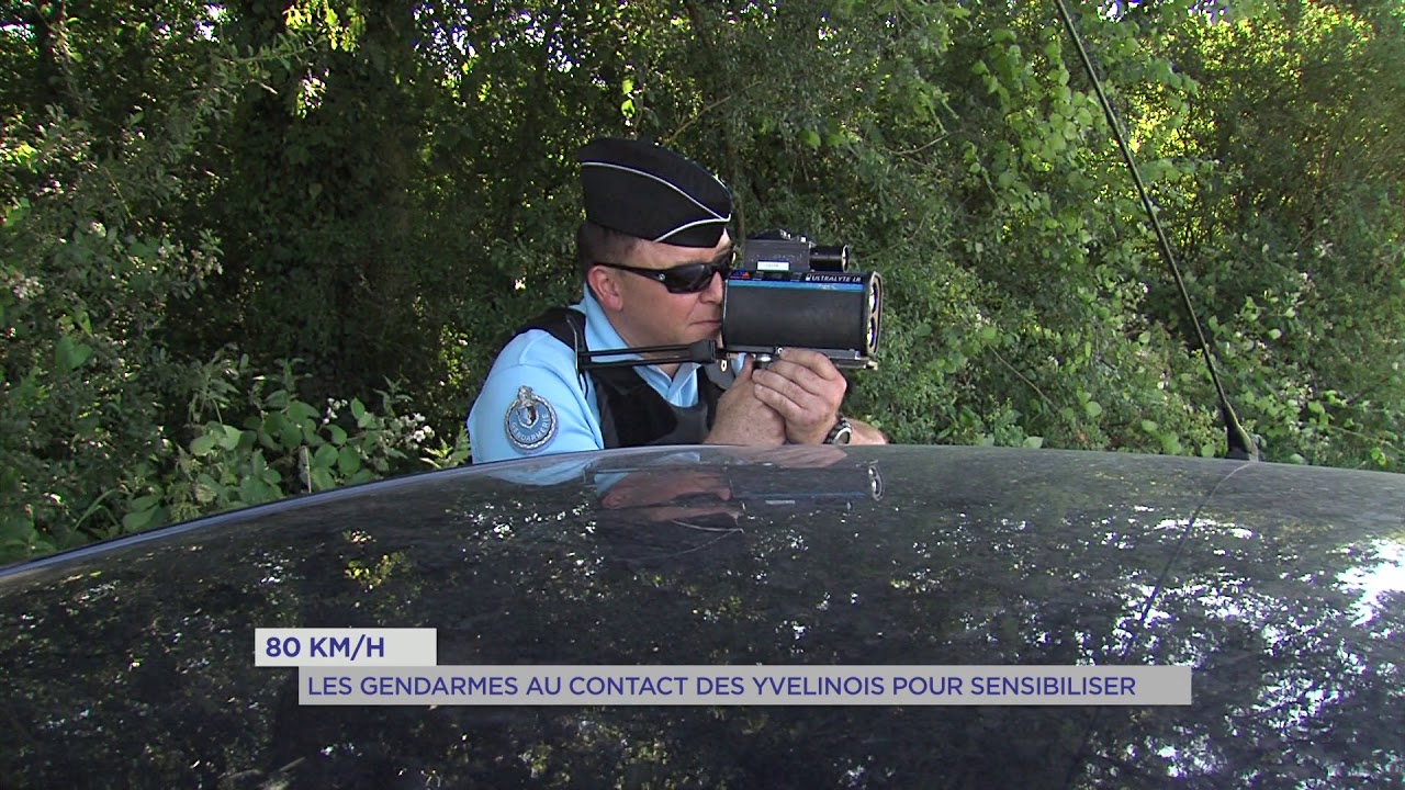 80km/h : les gendarmes au contact des Yvelinois pour sensibiliser