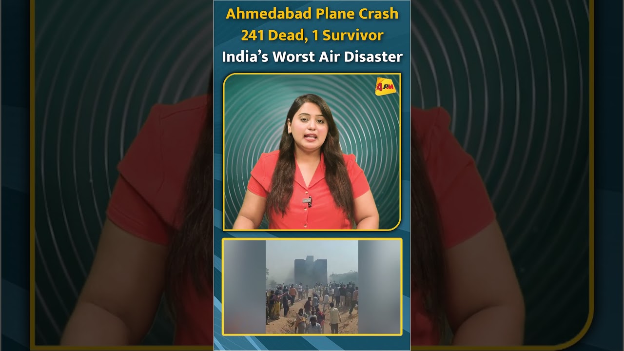Ahmedabad Plane Crash 241 Dead, 1 Survivor India’s Worst Air Disaster #shorts #short