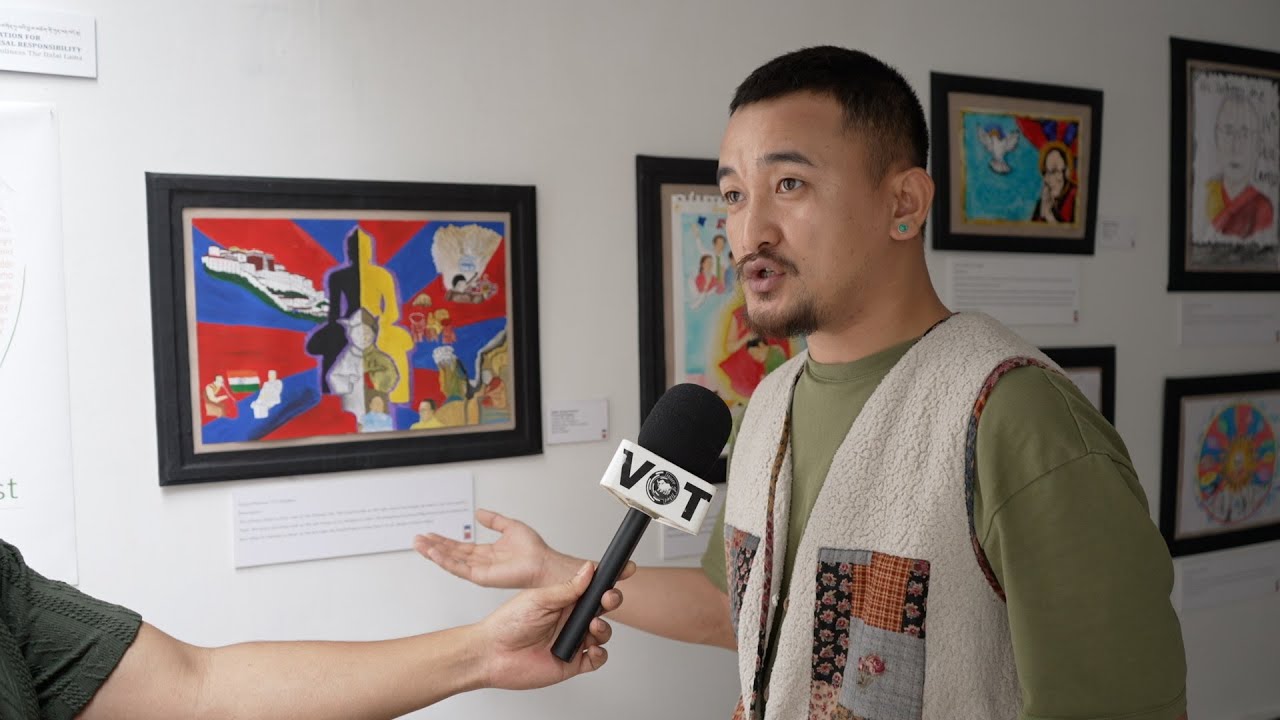 ‘Dear Kundun’ Exhibition Opens in Dharamshala Cafés, Showcasing Global Tibetan Children’s Art