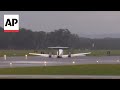 Plane lands safely without landing gear after circling Australian airport for hours to burn off fuel